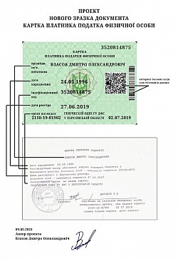 Проект картки ІК ППФО